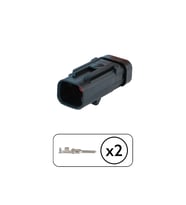 Dişi Konnektör 2 Pin Kablosuz