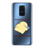 Xiaomi Redmi NOTE 9 Uyumlu Komikliğimi Kaybettim Tasarımlı Şeffaf Telefon Kılıfı