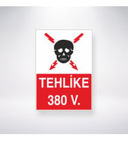 Tehlike 380 V.