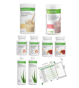 2'li Eko Set Vanilya+Ahududu Shake + 2 Şeftali Çay + 2 Thermo + 2 Aloe Vera
