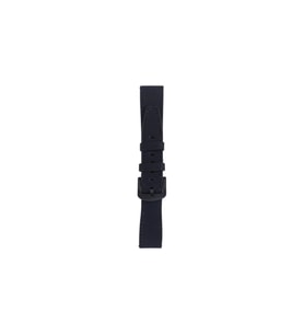Fro LW38-43 20 mm Hakiki Deri Düz Siyah Kordon Siyah Toka