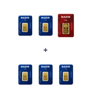 Nadir Gold 24 Ayar 17,5 Gram Külçe Altın (1 Adet 5 Gram Külçe Altın + 5 Adet 2,5 Gram Külçe Altın )