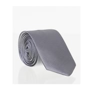 Gri Slim Fit Düz Renk Dokuma Kravat / DDK-24