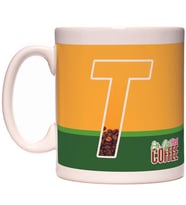 T Harfi Ok But First Coffee Kafein Kahve Tasarım  Harfli Kupa Bardak
