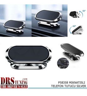 Oto Telefon Tutacağı Mıknatıslı Gri