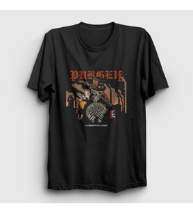 Presmono Unisex Siyah Kiberalizm Rock Purgen T-Shirt 503033tt
