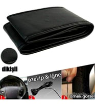 Ford Focus 1 Direksiyon Kılıfı Dikmeli Soft Siyah ( 38×10.5CM )