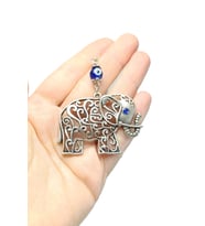 Nazar Boncuklu Metal Fil Dikiz Ayna Süsü  /Yeni Araba Ayna Süsü Nazar Boncuğu Hediyelik Aksesuar