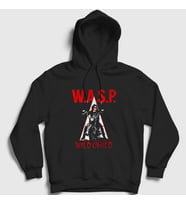 Presmono Unisex Siyah Wild Child Wasp Kapüşonlu Sweatshirt 389671tt