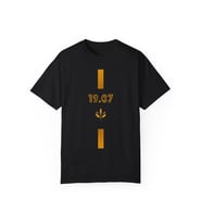 1907 Baskılı Unisex Oversize Tişört (Siyah)