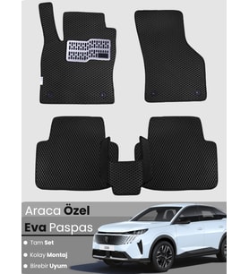 PEUGEOT 3008 (2024-2025) Uyumlu EVA Paspas Tam Set–Araca Özel,Oto Paspas