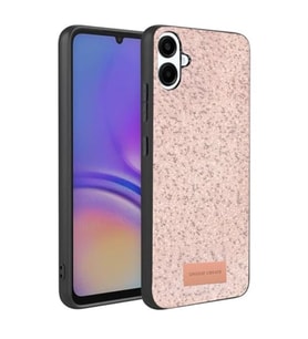 Coverzone Samsung Galaxy A07 4G ile Uyumlu Parlak Simli Telefon Bright K?l?f? Boncuk ??lemeli ??k Tasar?m Darbe Emici Kenarlar Tam Koruma Sa?layan Kaymaz Kapak Galaxy A07 4G i�in K?l?f Pembe