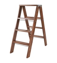 STEP GORDİOS AHŞAP ÇİFT ÇIKIŞLI 3 BASAMAKLI MERDİVEN (Kahverengi)