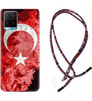 Vivo Y11S Y21S Y20 Y20S Y70 Kılıf Boyun Asklı Rasta Silikon Şanlı Türk Bayrağı 3 1395