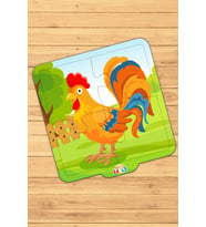 İlk Puzzle'ım 4 Parça Çiftlik Hayvanları Horoz Yapboz