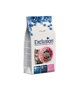 Exclusion Monoprotein Tavuklu Narlı ve Yaban Mersinli Düşük Tahıllı Yavru Kedi Maması 1,5 Kg