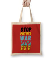 Ukraine War Stay Strong 2022 - Stop Putin's War Bez Çanta Uzun Saplı