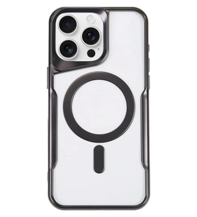 Newface Apple iPhone 16 Pro Kılıf Boyi Magsafe Silikon Kapak - Siyah