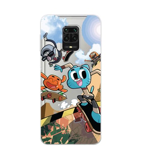Redmi Note 9 Pro / 9s Uyumlu Gumball Tasarımlı Şeffaf Telefon Kılıfı