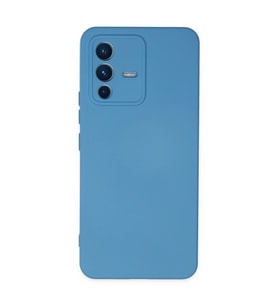 Vivo V23 5g Kılıf Nano İçi Kadife Silikon - Mavi