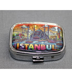 Periboia İstanbul Temalı İlaç Kutusu - Model 12 (Standart)