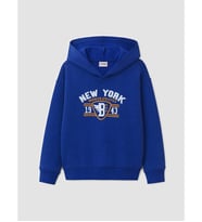 LC WAIKIKI Lacivert New York Baskılı Erkek Çocuk Kalın Sweatshirt