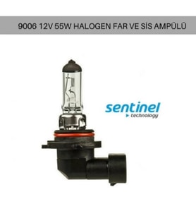HB4 9006 SENTİNEL STANDART HALOJEN OTO AMPUL 12V 55W