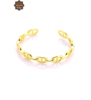 Zincir Tasarım  Gold Kaplama 925 Ayar Gümüş  Kadın Bilezik 201023992