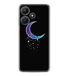 Infınıx Hot 30i Kılıf Resimli Desenli Silikon Platinium Series Moon Star 1851