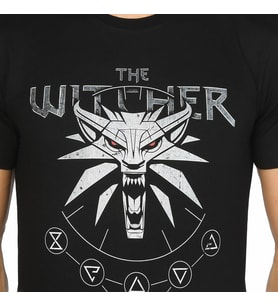 Bant Giyim - The Witcher Wild Hunt Siyah Erkek T-shirt Tişört