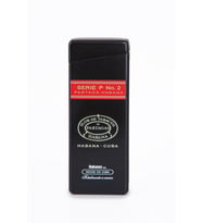 Tek Torch Pürmüz Partagas Serie P No:2 Özel Üretim Siyah Metal Puro Çakmağı - TR7879