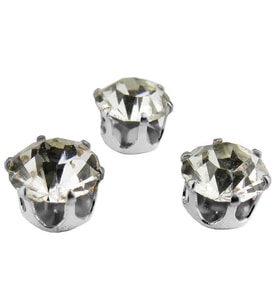 PIRLANTA MOD SÜSLEME TAŞI GÜMÜŞ 10 MM 50 ADET