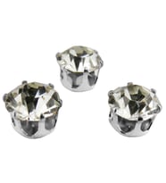 PIRLANTA MOD SÜSLEME TAŞI GÜMÜŞ 10 MM 50 ADET