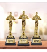 Kişiye Özel Orta Boy Babalar Günü Oscar Ödülü (Gold)