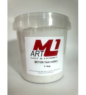 M1 ART  Beton Takı Harcı 1.kg - GRİ