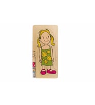 Vücudumuz Puzzle (Kız) Ahşap