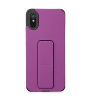 Xiaomi Redmi 9a Kılıf Mega Standlı Silikon - Mor