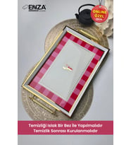 Modern 48x29 cm Çay, Kahve ve Kahvaltılık Sunum Tepsisi