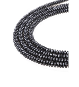 6X3 MM Faset Kesim Rondela Hematit Dizi Doğaltaş - DZ4335