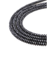 6X3 MM Faset Kesim Rondela Hematit Dizi Doğaltaş - DZ4335