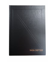 Siyah Kasa Defteri 20x28 160 Yaprak Cilt Bezli 1 Adet