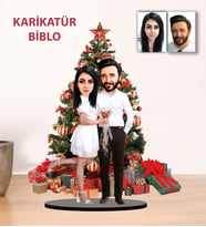 Kisiye Özel Karikatür Yılbaşı Hediyesi ÇİFT Biblo YH2