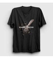 Presmono Unisex Siyah Friction Imagine Dragons T-Shirt 81633tt