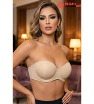 Le Jardin Premium Mikro Klasik Boş Kap Desteksiz Dolgusuz Straplez Askısız Kutulu Tekli Sütyen