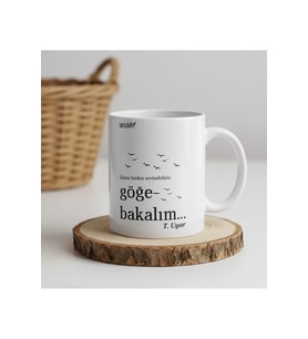 "Turgut Uyar Göğe Bakalım" Kupa Bardak