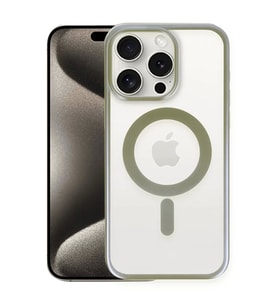 Newface Apple iPhone 15 Pro Max Kılıf Erozi Magsafe Kapak - Gri