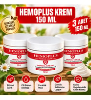 Hemoplus 150 ml Bitkisel İçerikli Cilt Bakım Kremi x3