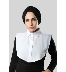 Beyaz Gömlek Yakalı Boyunluk Terikoton Düz 1015_42