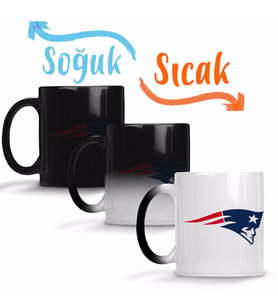 Nfl New England Patriots Sihirli Kupa Bardak Porselen