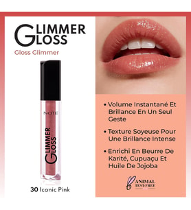 Cosmetics Glimmer Gloss Işıltılı Nemlendirici Dudak Parlatıcısı - 30 Iconic Pink